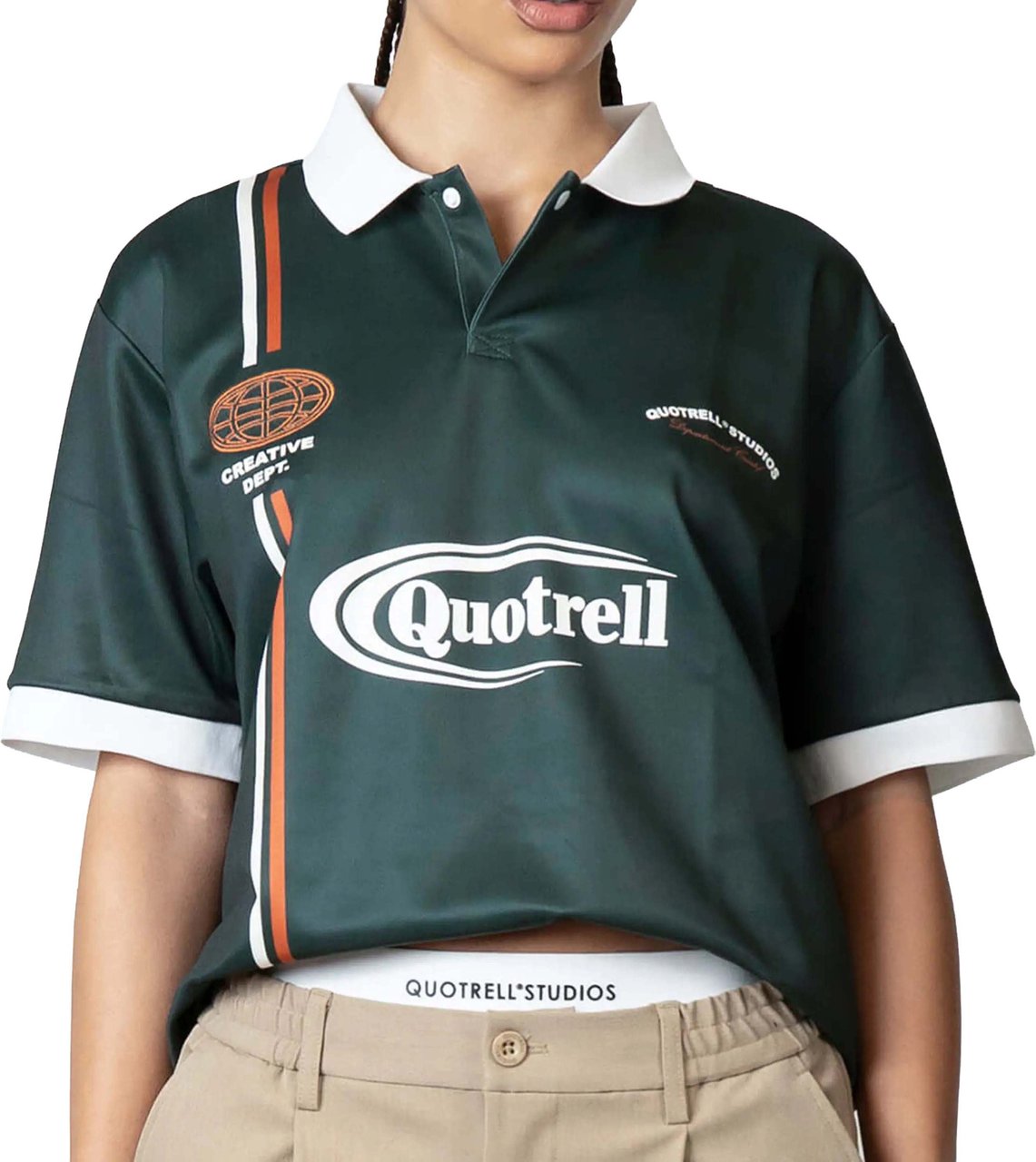 Quotrell Logan Soccer Tee | Petrol/yellow Groen