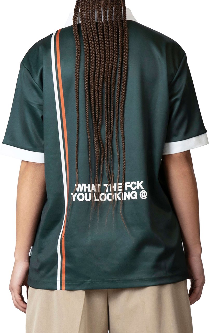 Quotrell Logan Soccer Tee | Petrol/yellow Groen