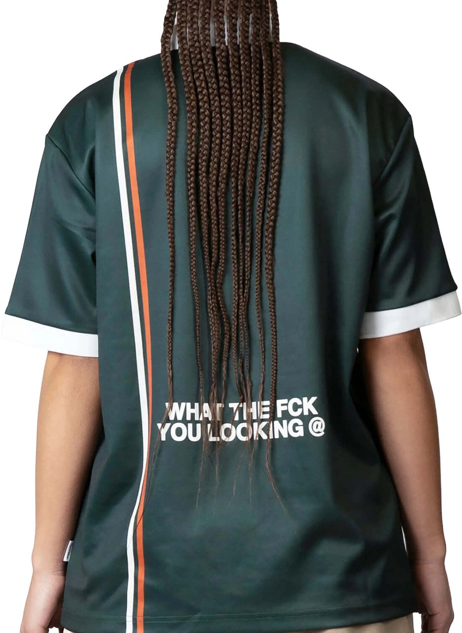 Quotrell Logan Soccer Tee | Petrol/yellow Groen