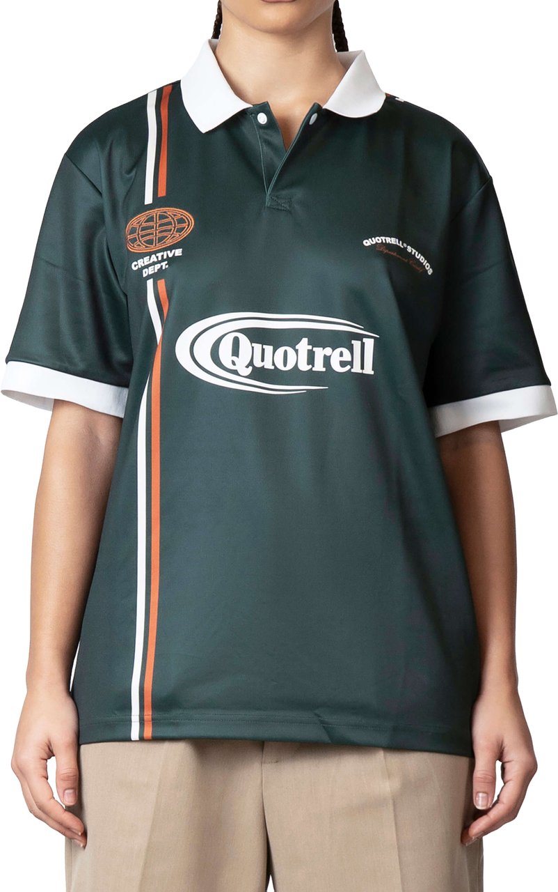 Quotrell Logan Soccer Tee | Petrol/yellow Groen