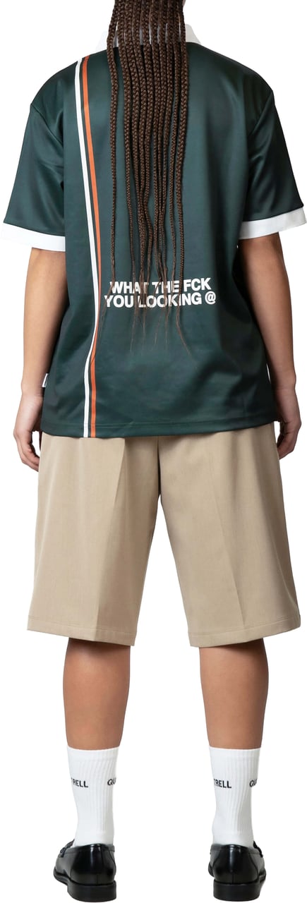 Quotrell Logan Soccer Tee | Petrol/yellow Groen