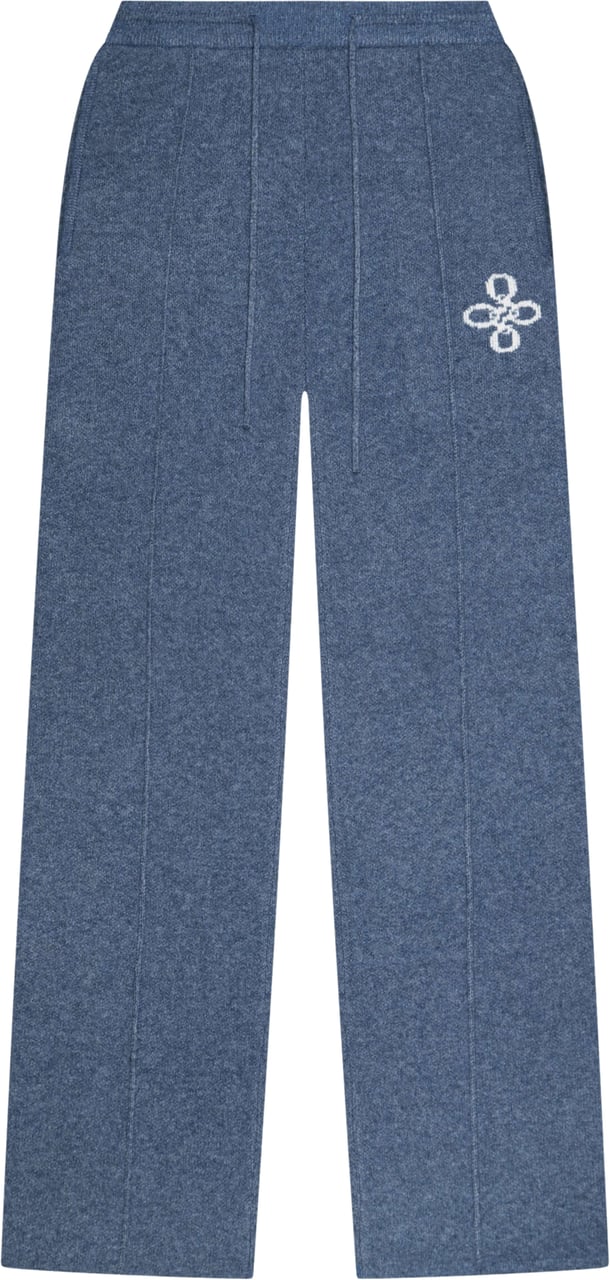 Quotrell Calvin Knitted Pants | Denim Blue Blauw