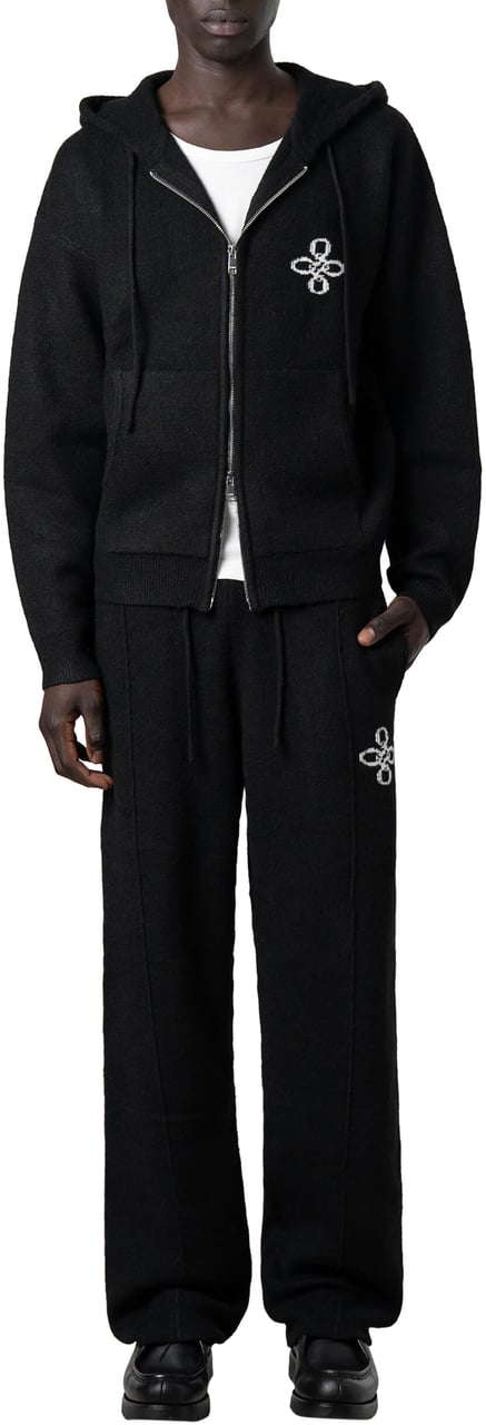 Quotrell Calvin Knitted Pants | Black Zwart