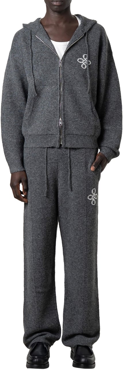 Quotrell Calvin Knitted Pants | Grey Melee Grijs