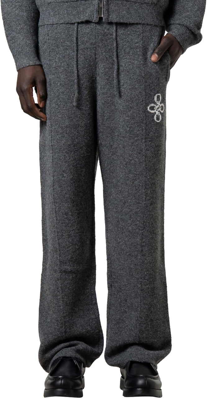 Quotrell Calvin Knitted Pants | Grey Melee Grijs