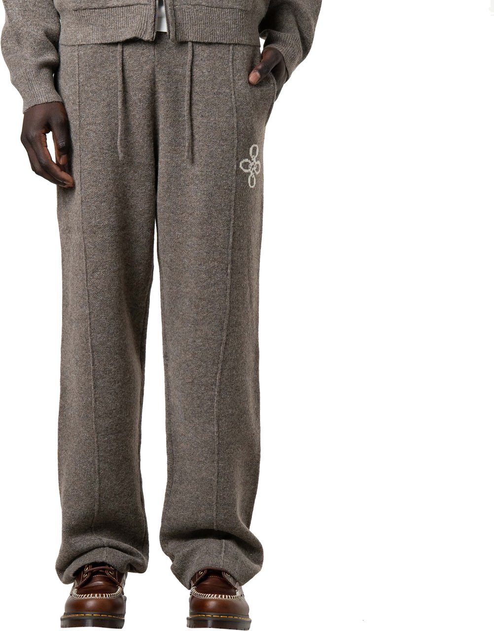 Quotrell Calvin Knitted Pants | Taupe Taupe