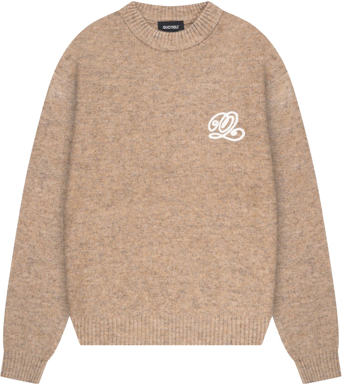 Quotrell Elan Knitted Sweater | Light Beige Melee Beige