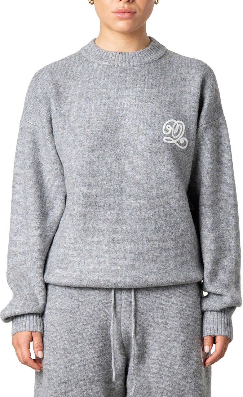 Quotrell Elan Knitted Sweater | Light Grey Melee Grijs