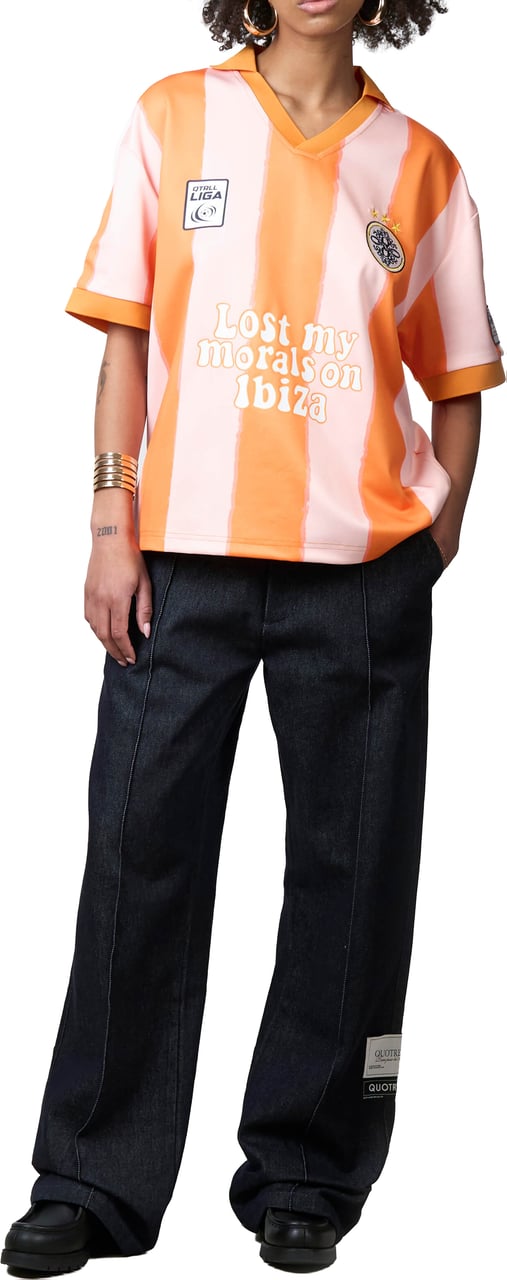 Quotrell Ibiza Jersey | Orange/pink Oranje