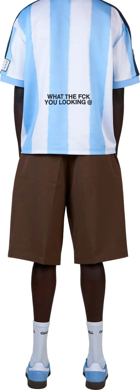 Quotrell Ibiza Jersey | Light Blue/white Blauw