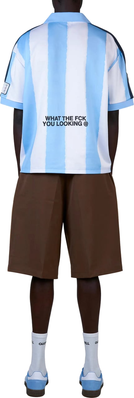Quotrell Ibiza Jersey | Light Blue/white Blauw