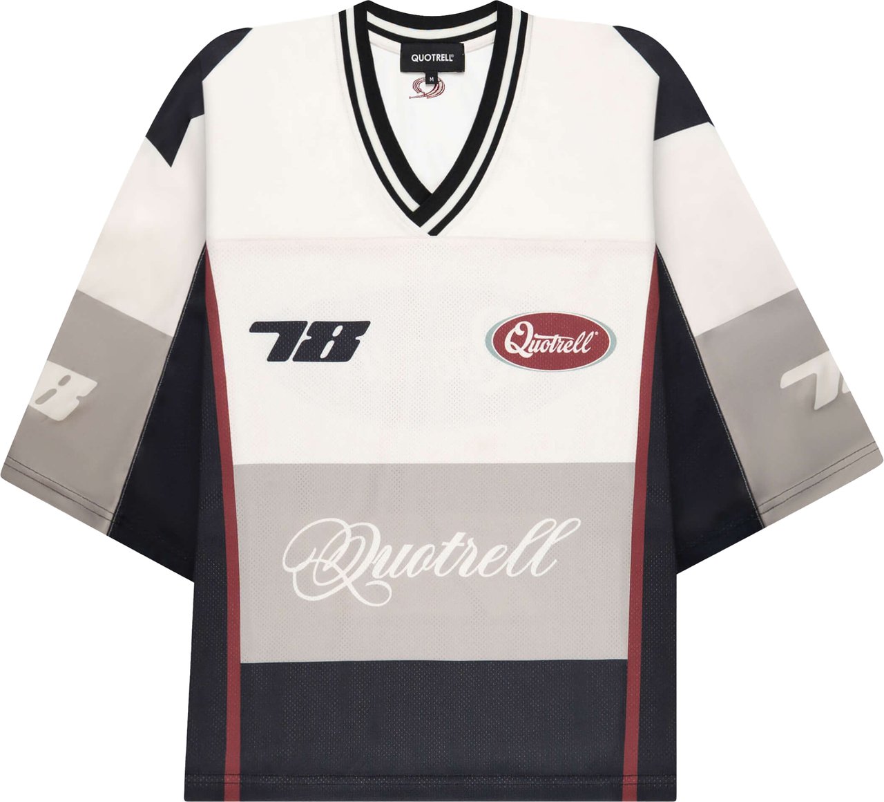 Quotrell Shawn Mesh Jersey | Taupe/red Taupe
