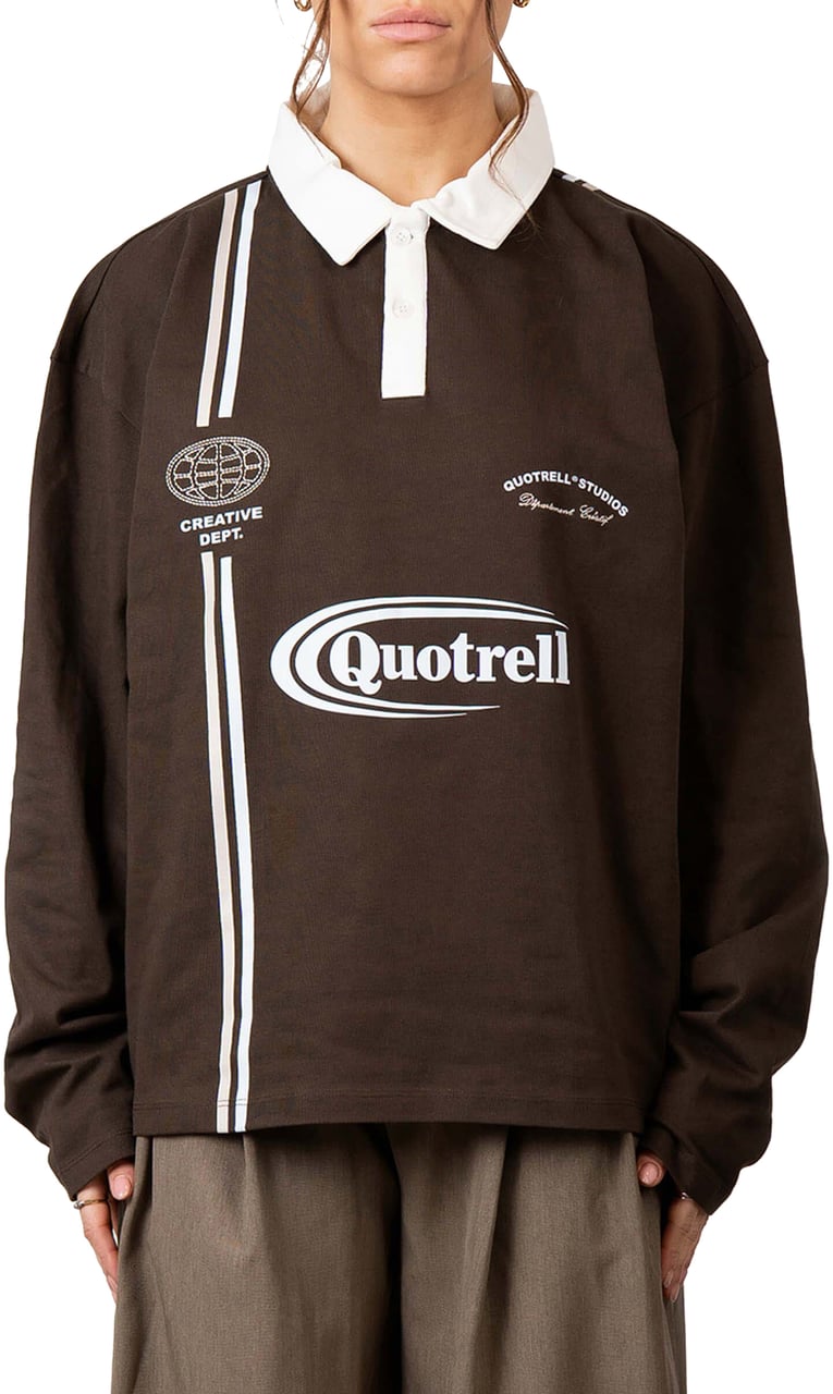 Quotrell Jameson Longsleeve | Cool Brown/off White Bruin