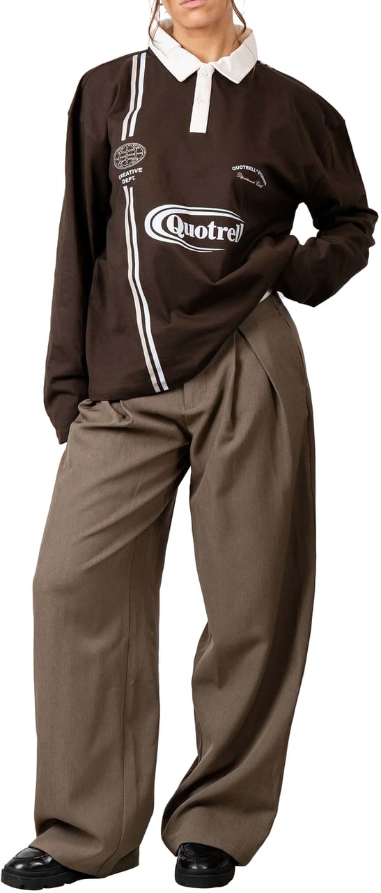 Quotrell Jameson Longsleeve | Cool Brown/off White Bruin