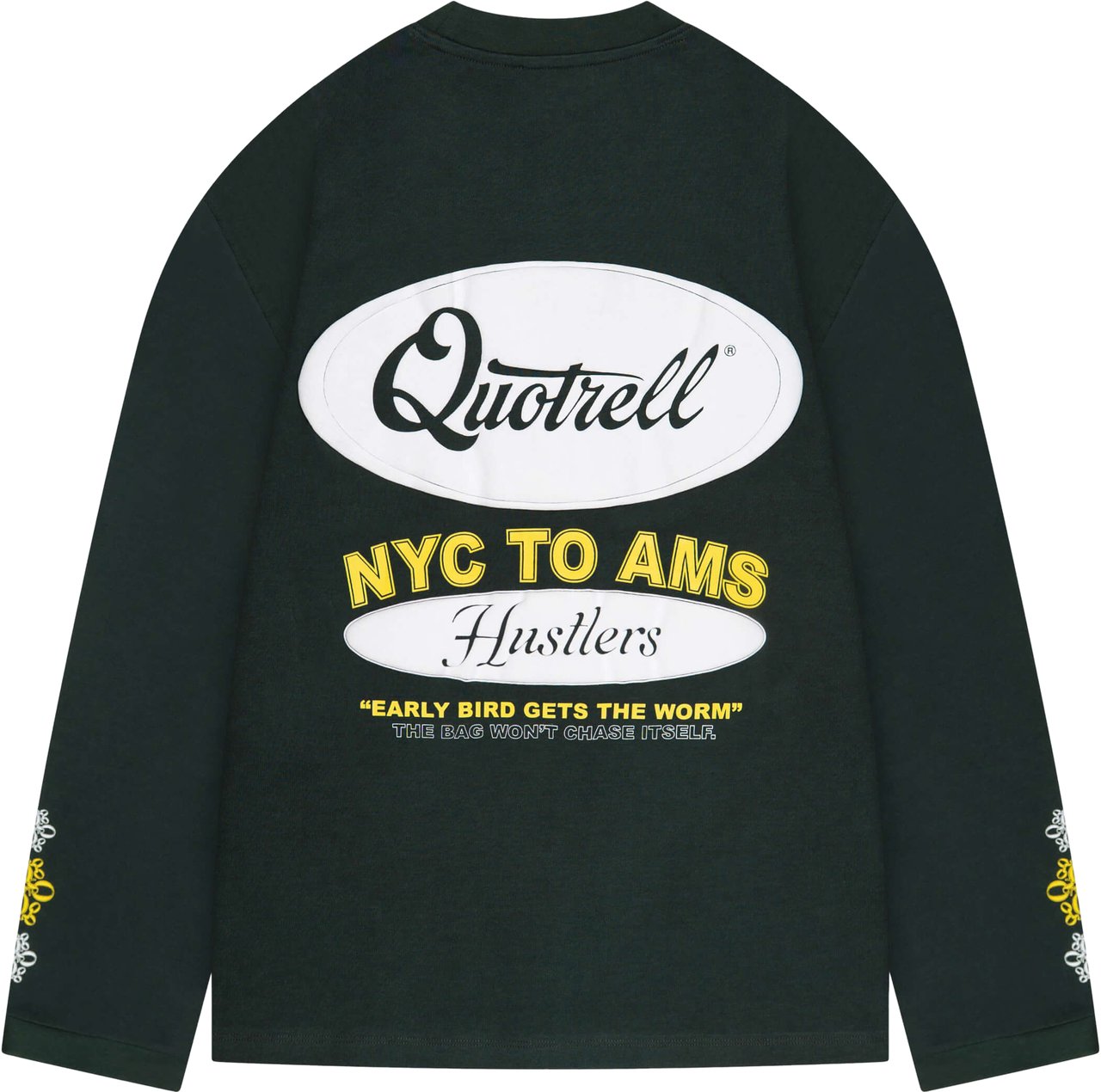 Quotrell Louis Longsleeve | Green/yellow Groen