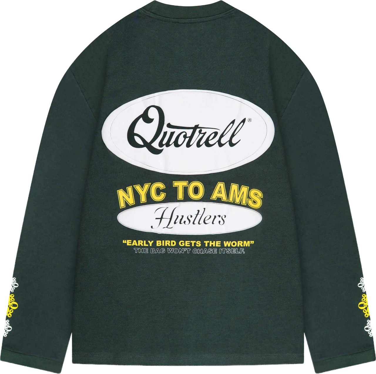 Quotrell Louis Longsleeve | Green/yellow Groen