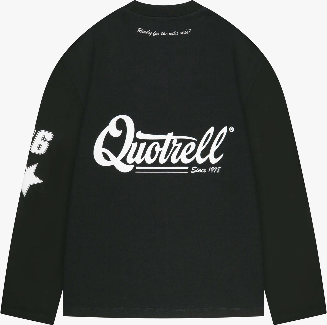 Quotrell Racing Longsleeve | Black/white Zwart