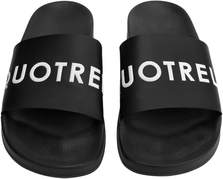 Quotrell Quotrell Slides | Black/white Zwart