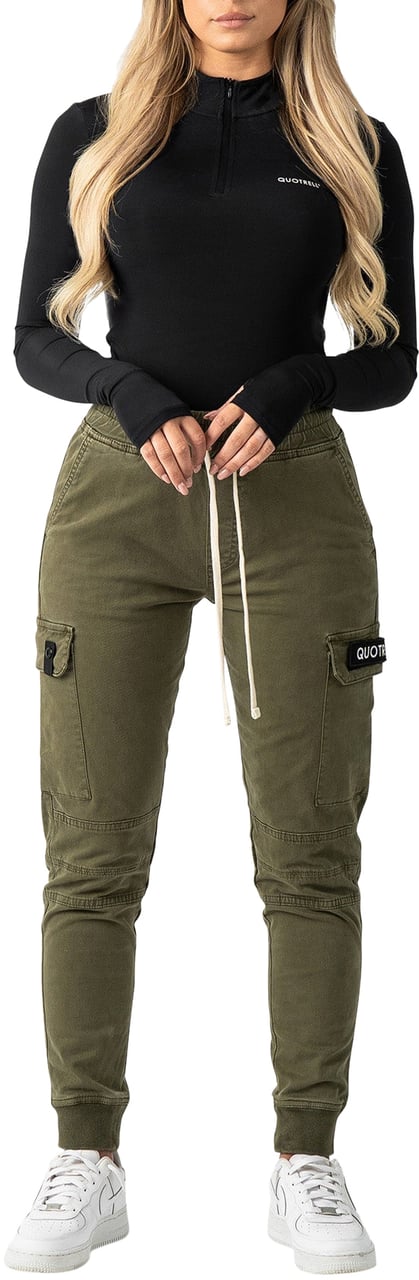 Quotrell Casablanca Cargo Pants | Army Green Groen