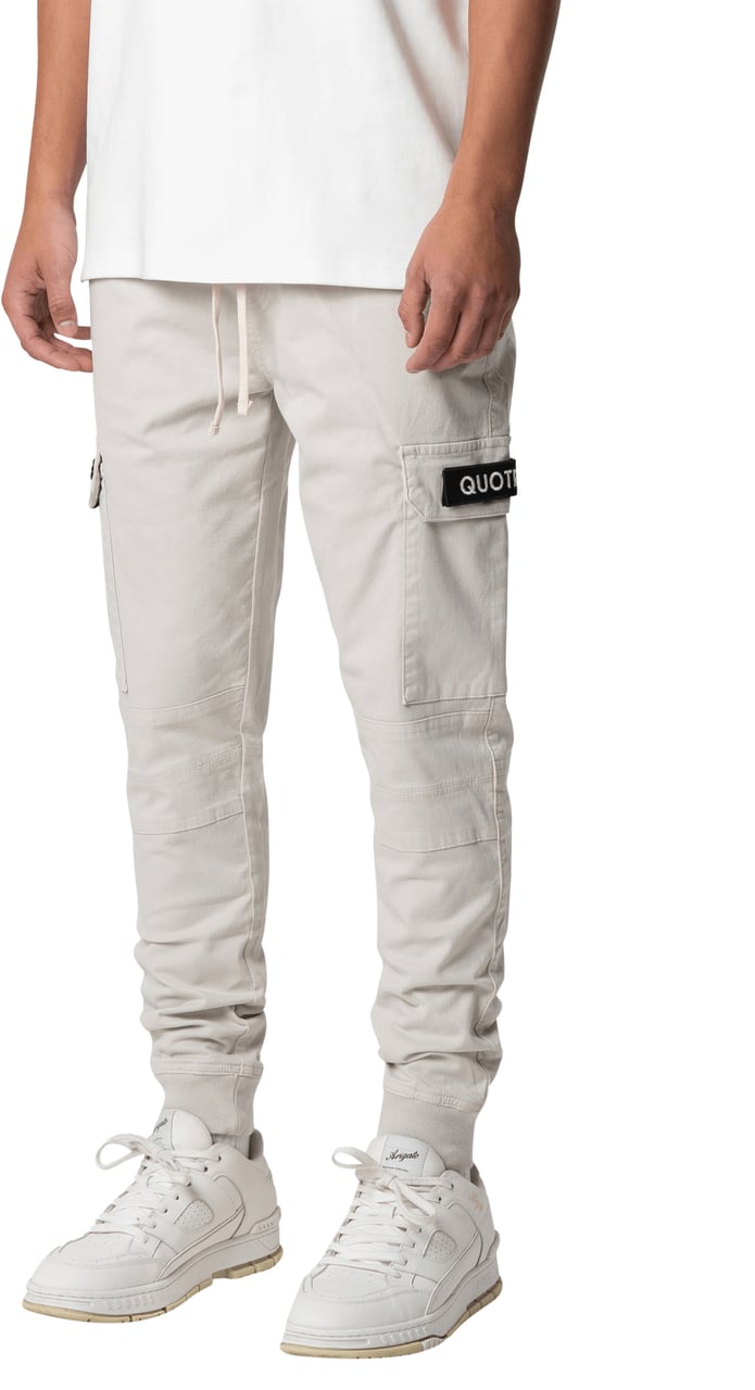Quotrell Casablanca Cargo Pants | Cement Grijs