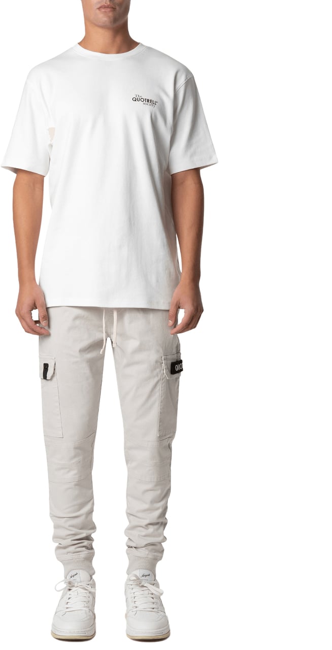 Quotrell Casablanca Cargo Pants | Cement Grijs