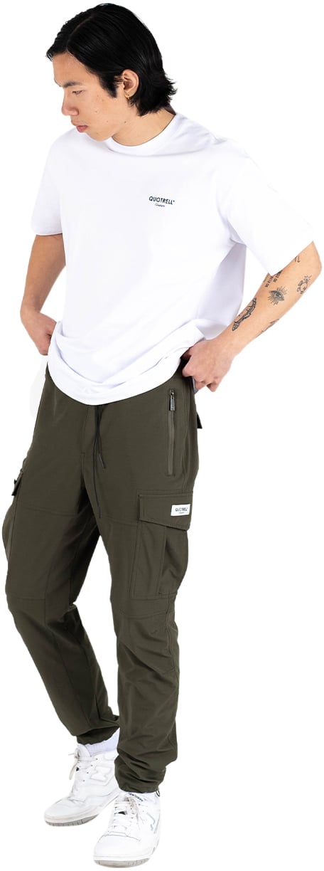 Quotrell Seattle Cargo Pants | Army Green Groen