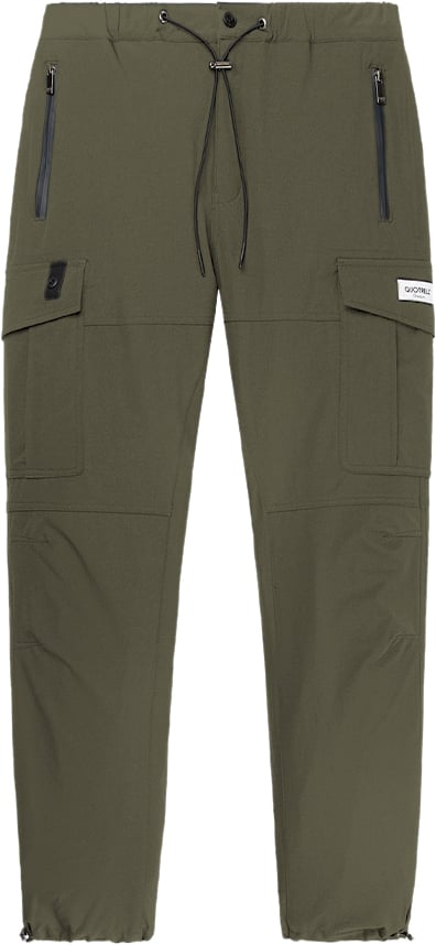 Quotrell Seattle Cargo Pants | Army Green Groen