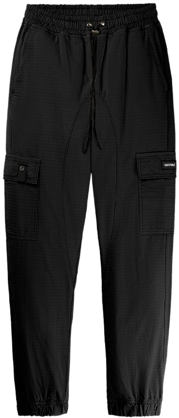 Quotrell Boston Cargo Pants | Black Zwart