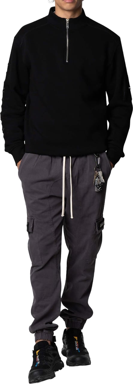 Quotrell Ryder Cargo Pants | Anthracite Zwart