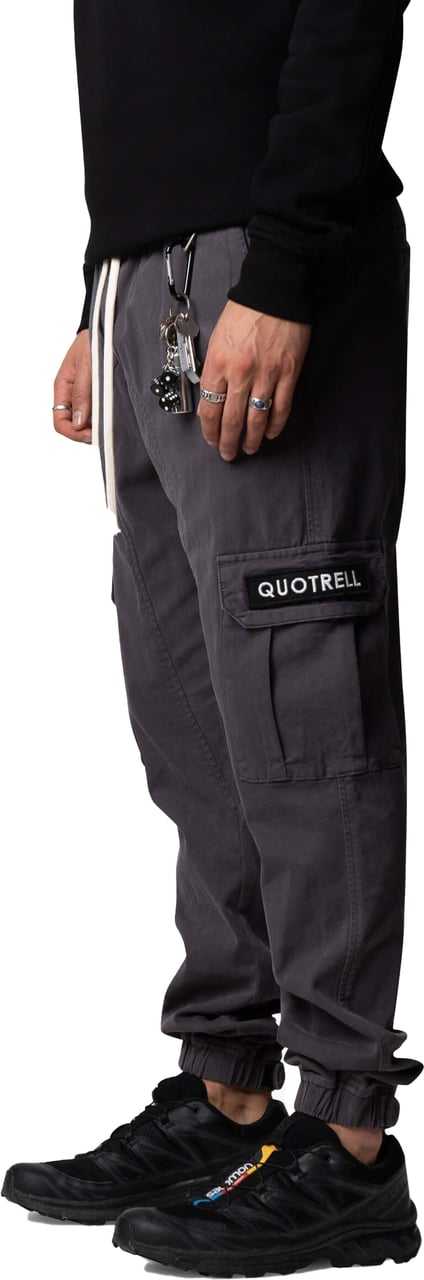Quotrell Ryder Cargo Pants | Anthracite Zwart