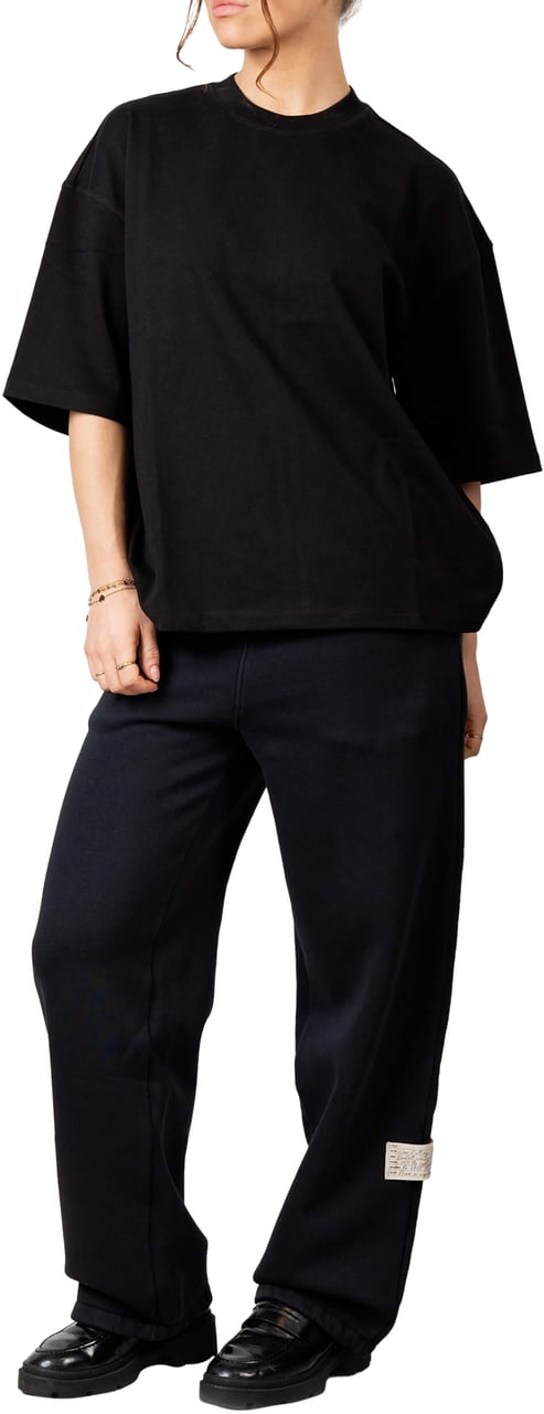 Quotrell Blank Sweatpants | Washed Black Zwart