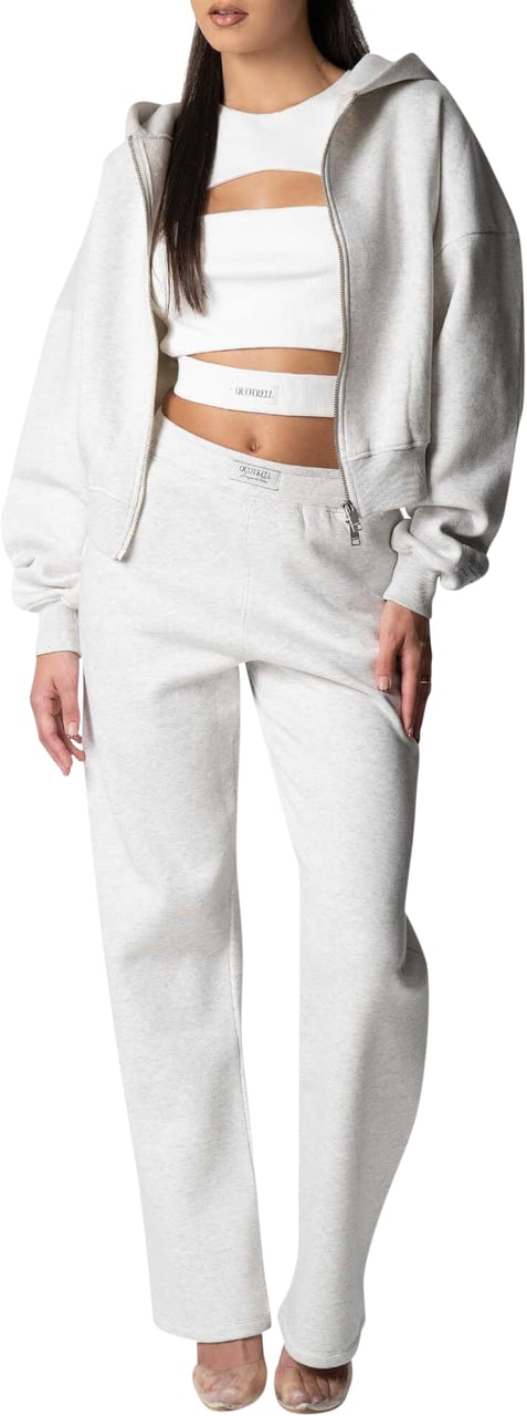Quotrell Jada Pants | Light Grey Melee Grijs