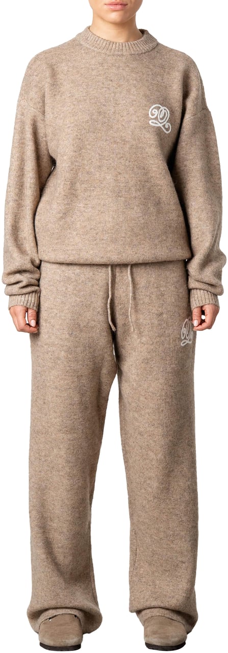 Quotrell Elan Knitted Pants | Light Beige Melee Beige