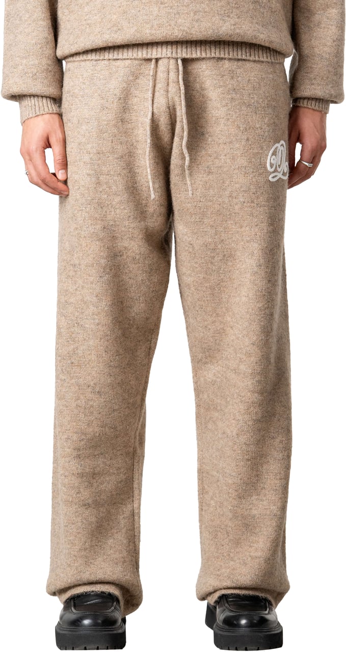 Quotrell Elan Knitted Pants | Light Beige Melee Beige