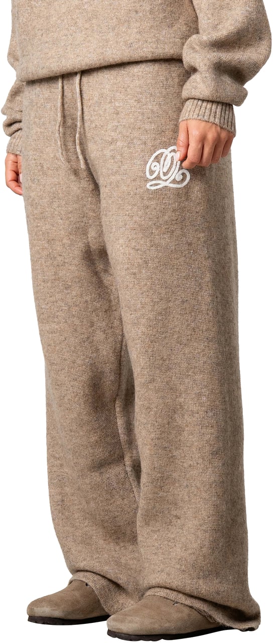 Quotrell Elan Knitted Pants | Light Beige Melee Beige