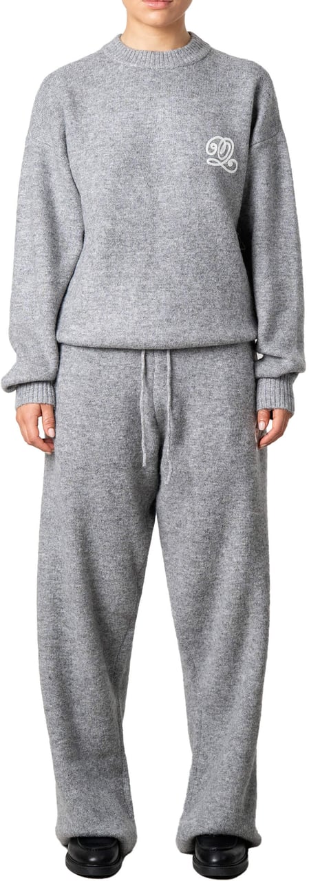 Quotrell Elan Knitted Pants | Light Grey Melee Grijs