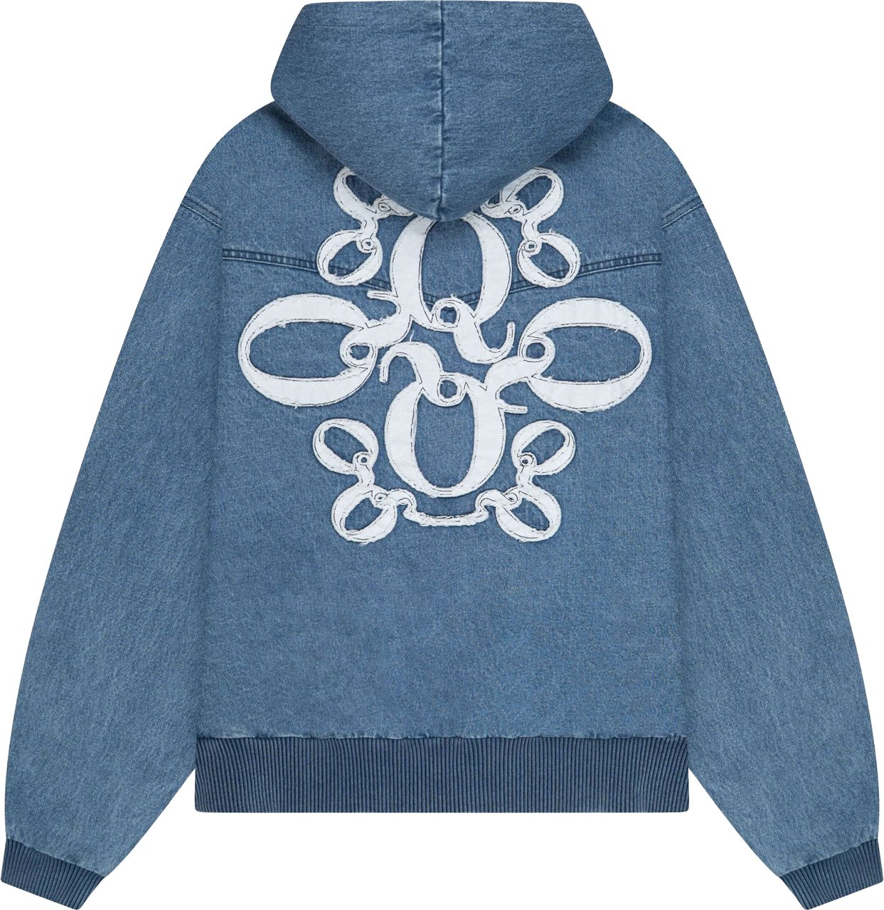 Quotrell Nasir Denim Jacket | Washed Blue Blauw