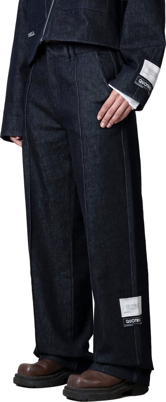 Quotrell Lola Pants | Indigo Blue Blauw