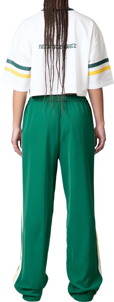 Quotrell Eva Pants | Green/yellow Groen