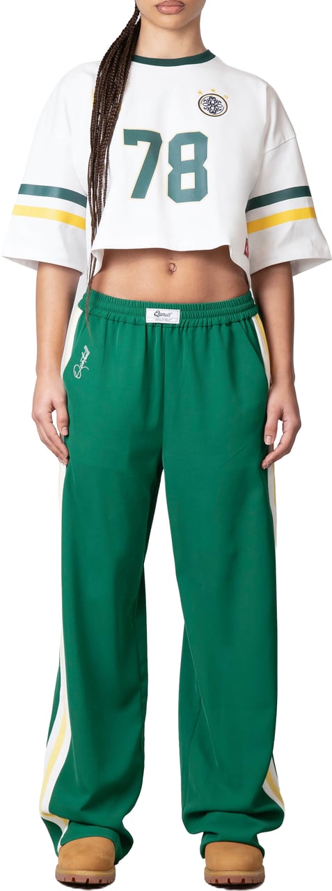 Quotrell Eva Pants | Green/yellow Groen