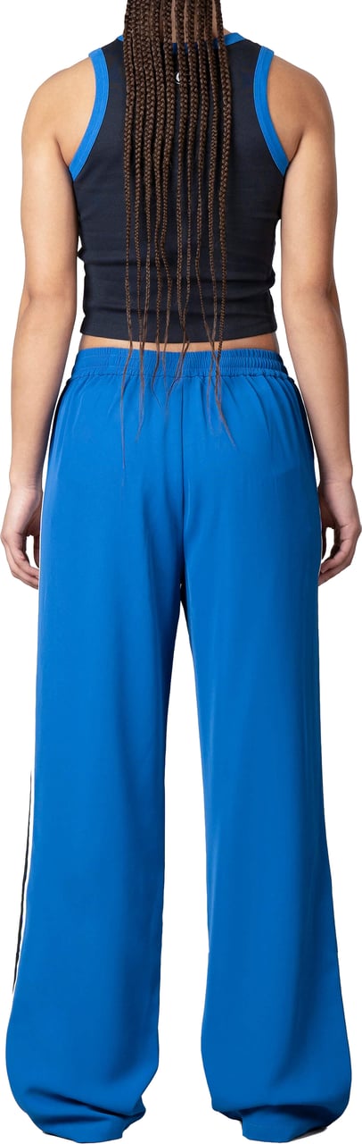 Quotrell Eva Pants | Blue/white Blauw