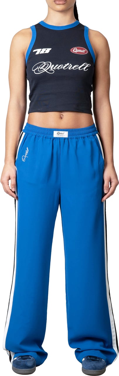 Quotrell Eva Pants | Blue/white Blauw