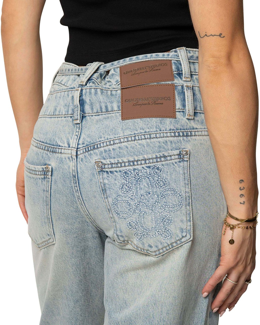 Quotrell Anna Straight Leg Jeans | Light Blue Blauw