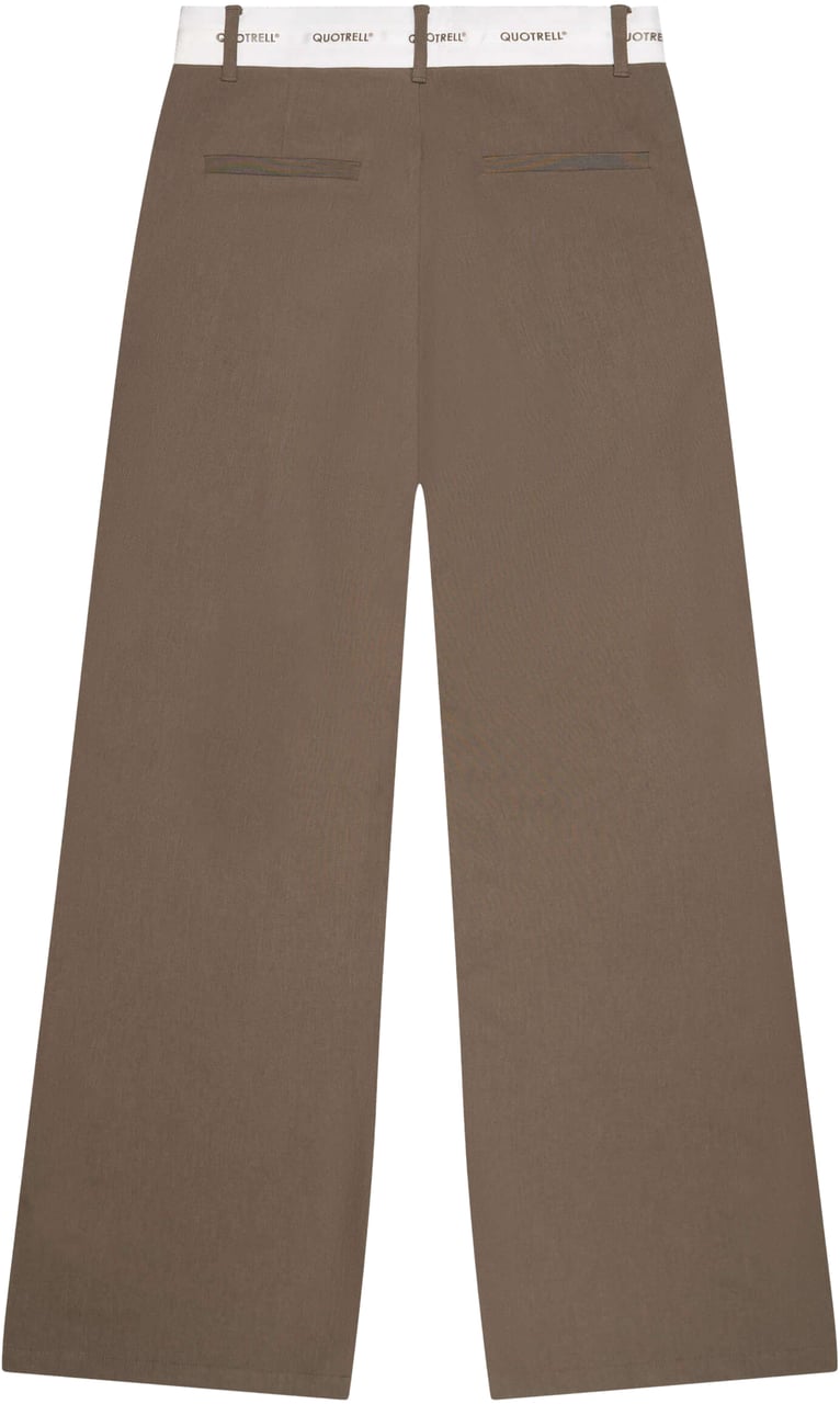 Quotrell Ava Pants | Taupe Taupe