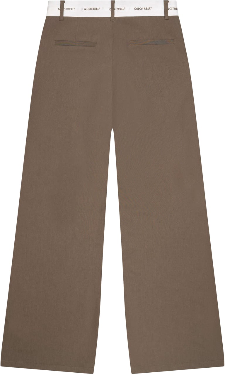 Quotrell Ava Pants | Taupe Taupe