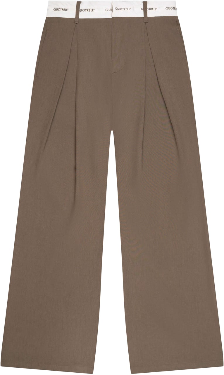 Quotrell Ava Pants | Taupe Taupe