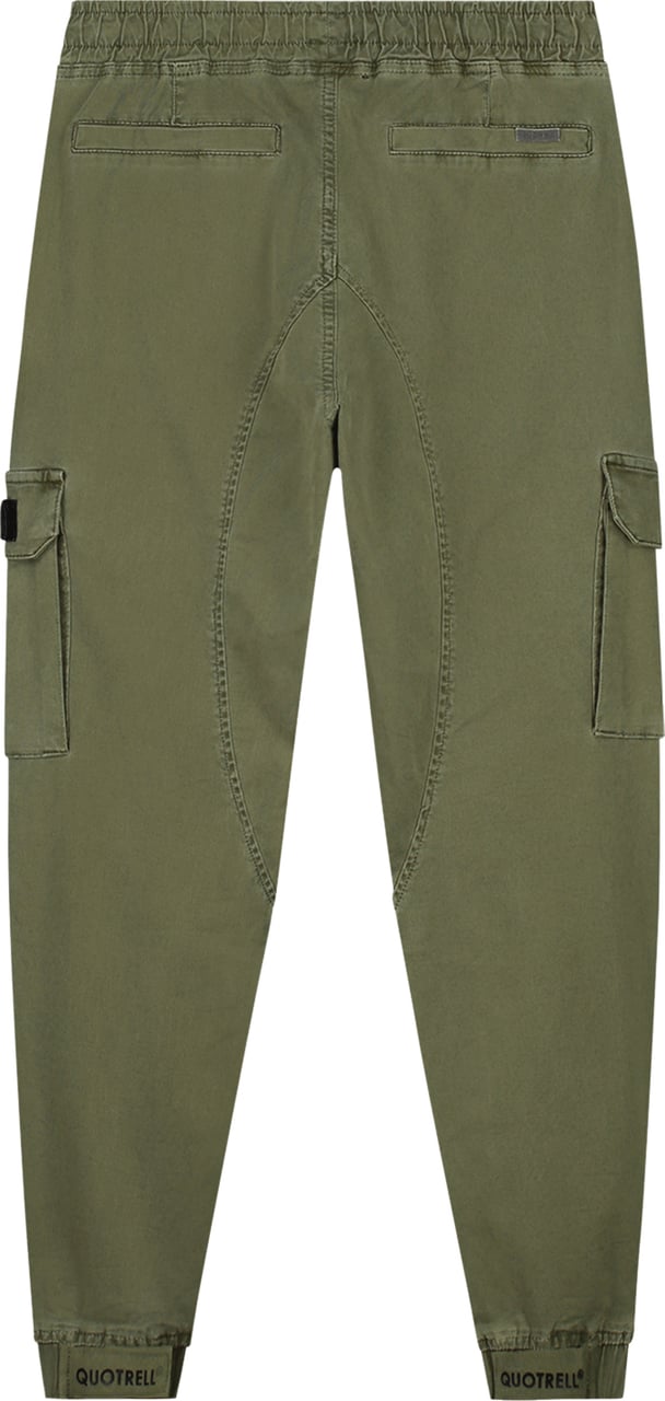 Quotrell Brockton Cargo Pants | Army Green/white Groen