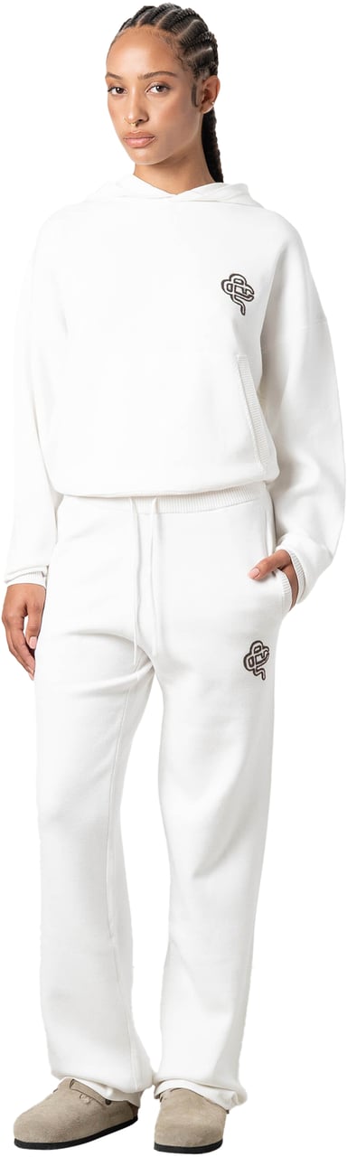 Quotrell Flo Knitted Pants | Off White/brown Wit