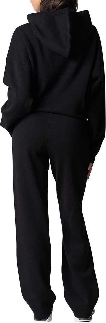 Quotrell Flo Knitted Pants | Black/off White Zwart