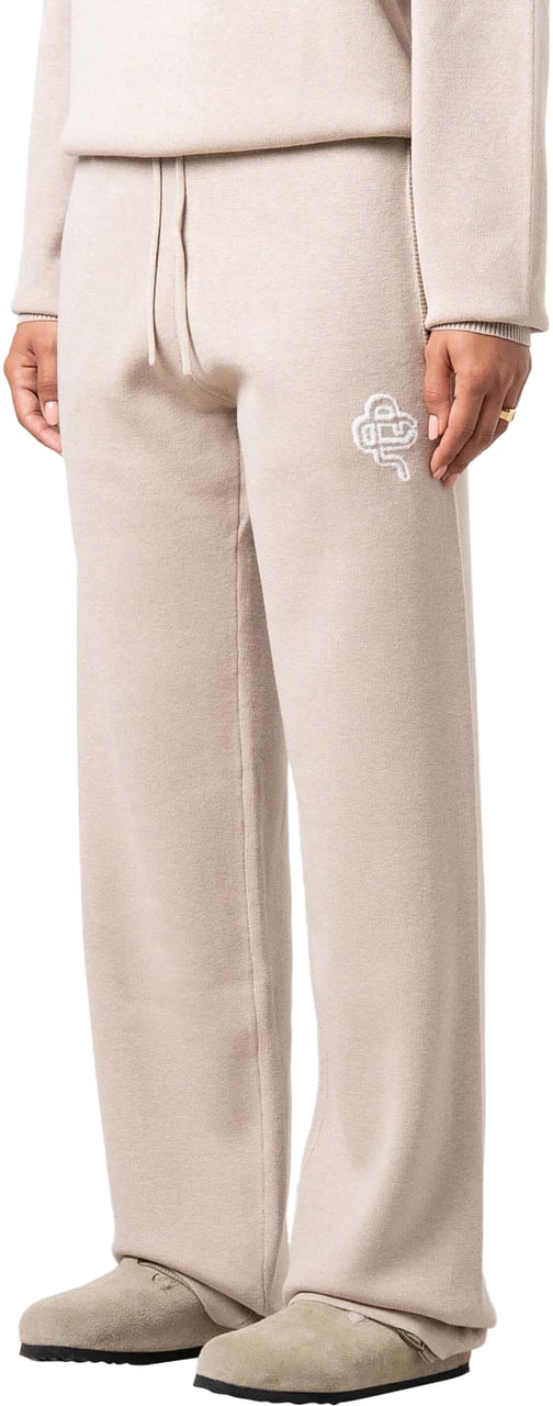 Quotrell Flo Knitted Pants | Beige Melee/off Whit Beige